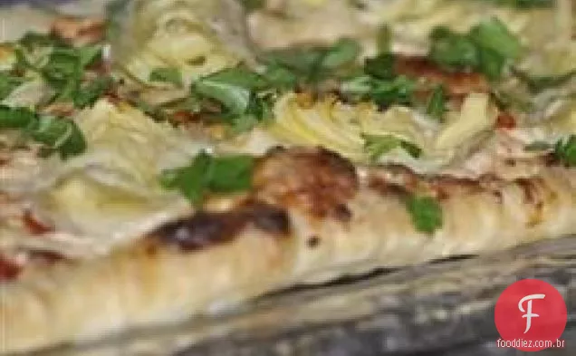 Alcachofras e tartes de ervas