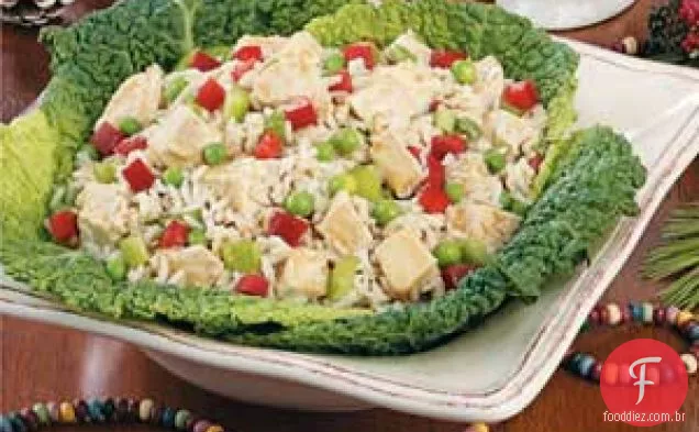 Salada de frango e arroz