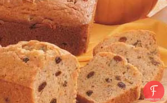 Pão De Banana Com Passas