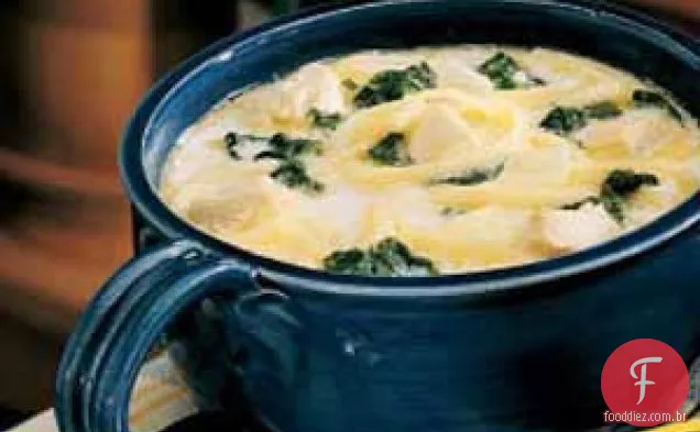 Sopa De Queijo Espinafre