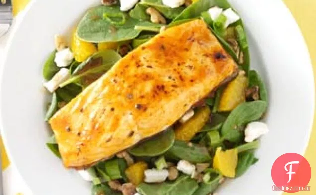Salada De Espinafre E Salmão