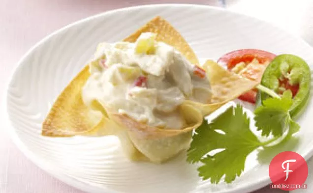 Chicken Wonton Cups