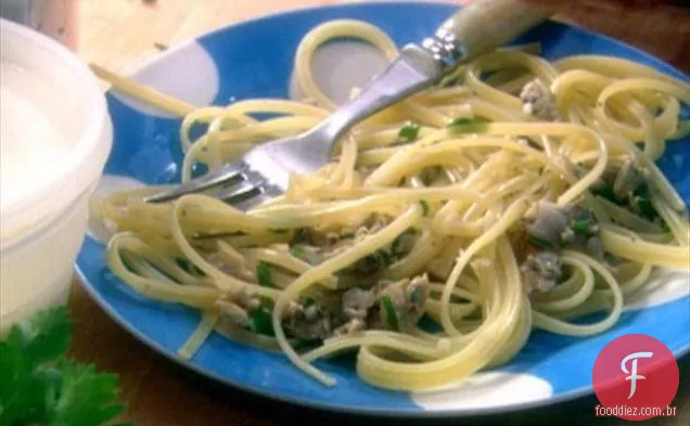 Linguine com molho de amêijoas