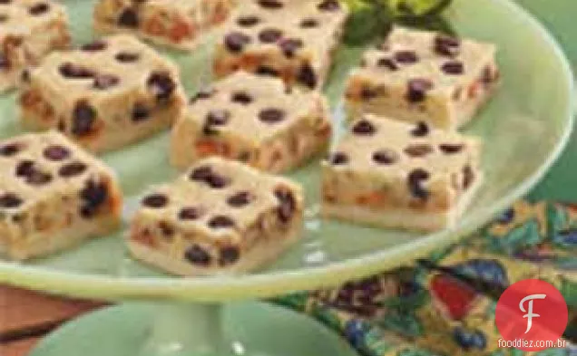Barras De Cheesecake Com Chip Duplo