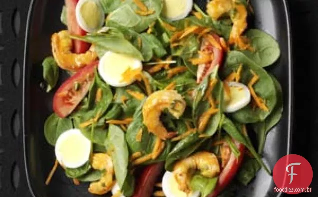 Saladas De Camarão E Espinafre