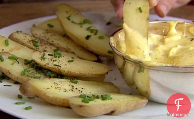 Batatas para alevinos com Aioli