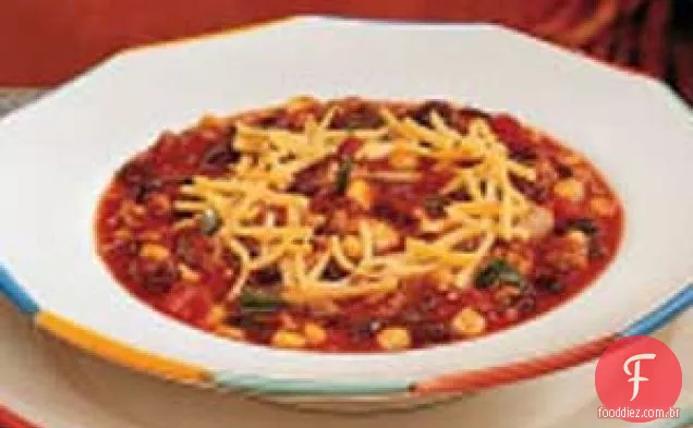 Pimentão De Salsicha De Feijão Preto