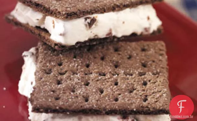 Sanduíches De Gelado De Cereja