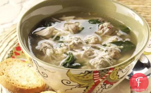Sopa De Casamento Tradicional Italiana