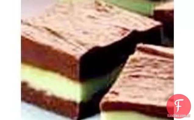 Fudge De Chocolate Com Hortelã Em Camadas