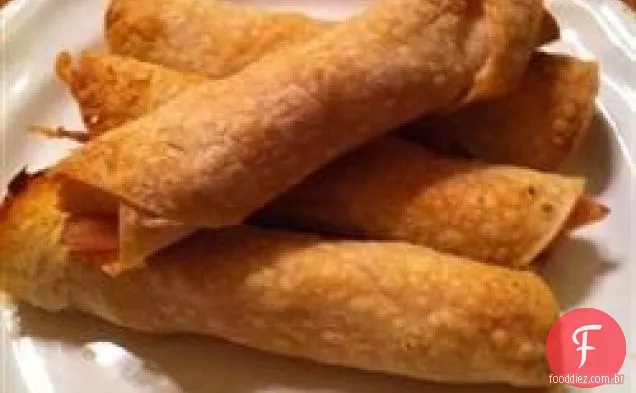 Frango assado taquitos
