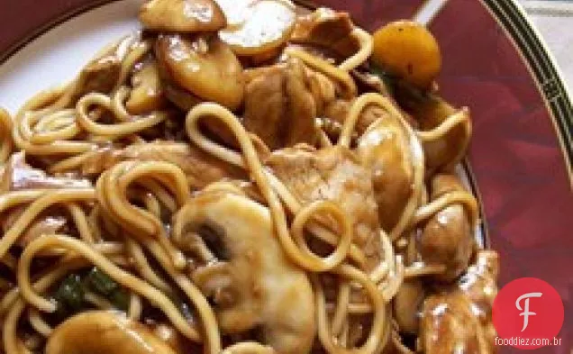 Lombo de frango com brócolis