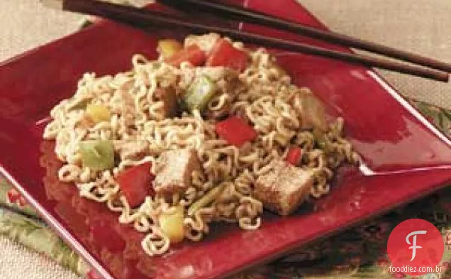 Ramen Pork ' N ' Peppers