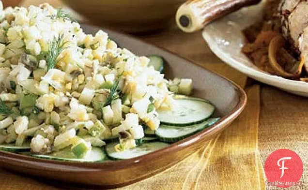 Salada de arenque e maçã