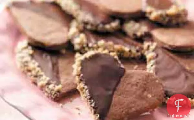 Corações De Chocolate Com Nozes