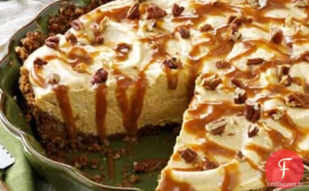 Torta de mousse de abóbora com Gingersnap crosta