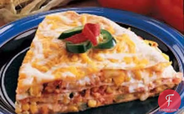Quesadilla de ovo e milho