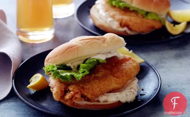 Sanduíche De Peixe Frito