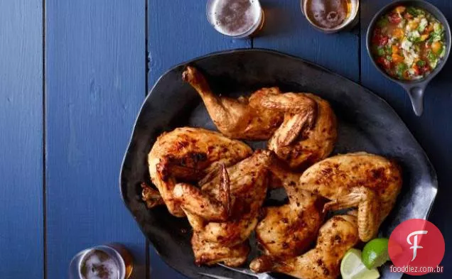 Serrano Chile-Frango Assado Esfregado