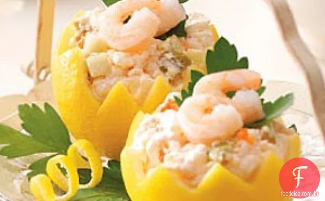 Cestos De Limão Para Salada De Camarão