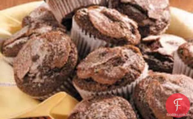 Cupcakes De Mocha Com Cobertura De Açúcar
