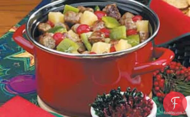 Salsicha Sweet ' N ' Sour