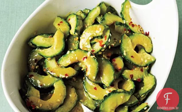 Salada De Pepino Gergelim-Miso