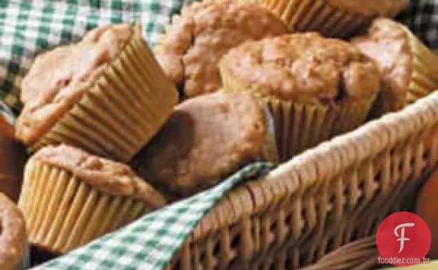 Muffins De Aveia Com Manteiga De Amendoim