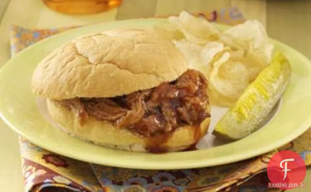 Carne De Porco Desfiada Cozida Lentamente