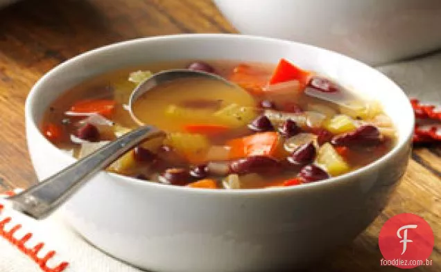 Sopa De Legumes De Feijão Vermelho