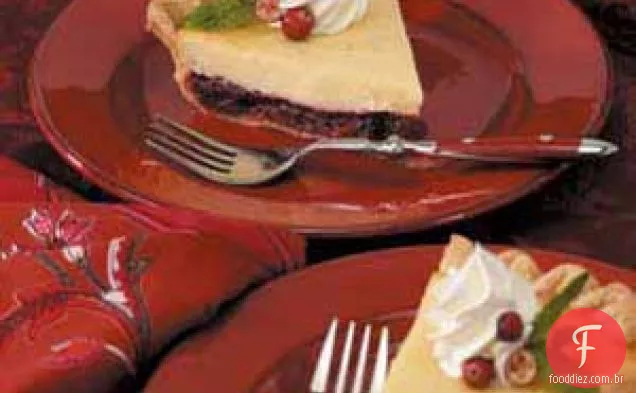 Cheesecake Cranberry Pie