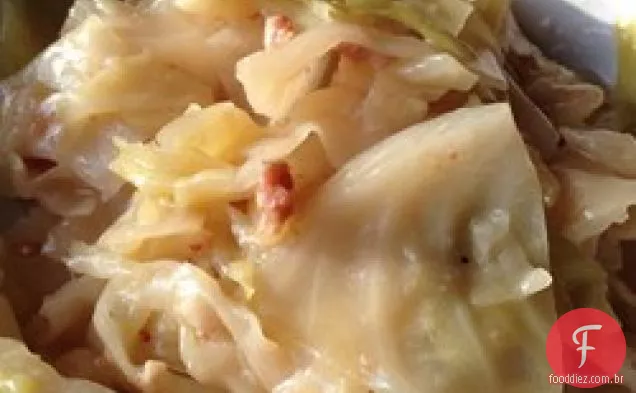 Repolho cozido com Bacon
