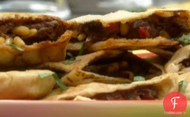 Pitas Libanesas Recheadas Com Carne (Arayes)
