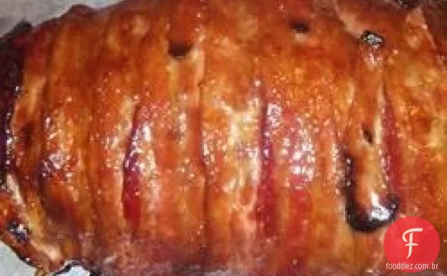 Bolo De Carne Embrulhado Em Bacon