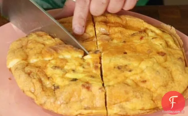 Salsicha e pimenta fritada