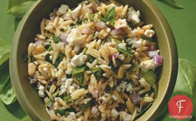 Salada Orzo De Espinafre