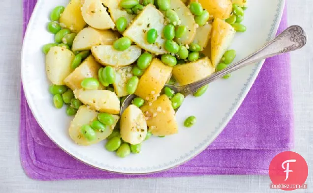 Salada De Batata Com Limão E Edamame