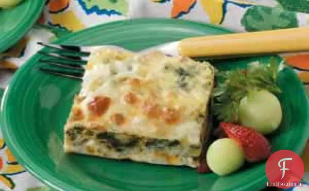 Espinafre Queijo Phyllo Squares