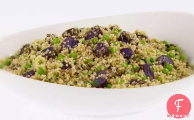 Salada de Quinoa e batata roxa