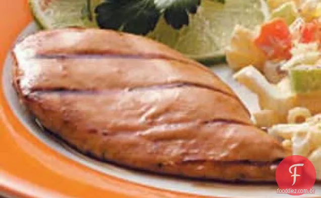 Frango Grelhado Com Mostarda E Laranja