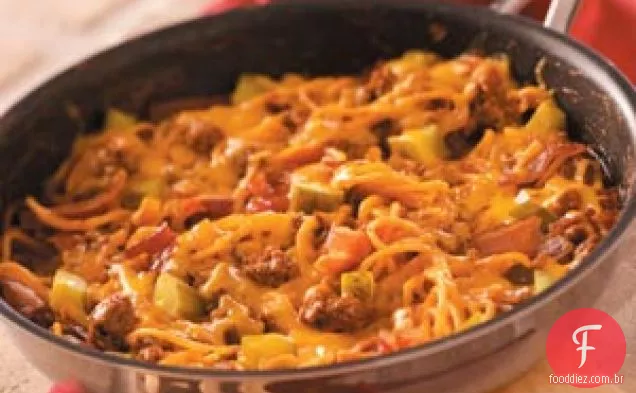 Bacon Cheeseburger Spaghetti