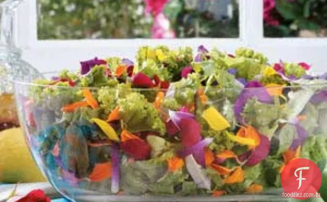Salada De Jardim De Flores