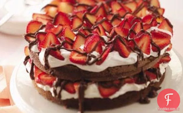 Torta De Morango Com Chocolate