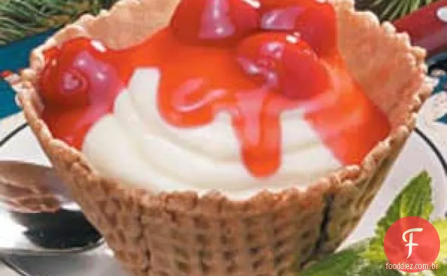 Cheesecake Waffle Cups