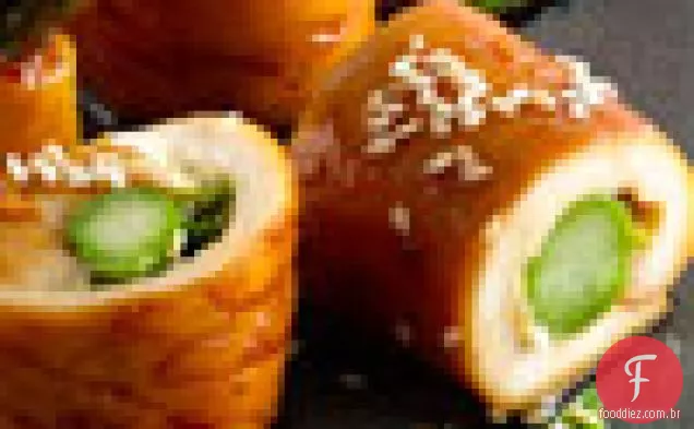 Frango-aspargos Negimaki