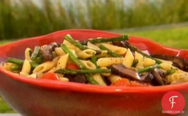 Portobello e salada de aspargos