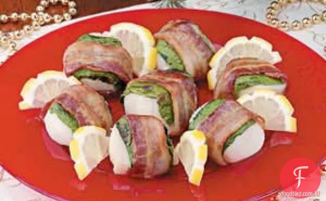 Vieiras Embrulhadas Em Bacon