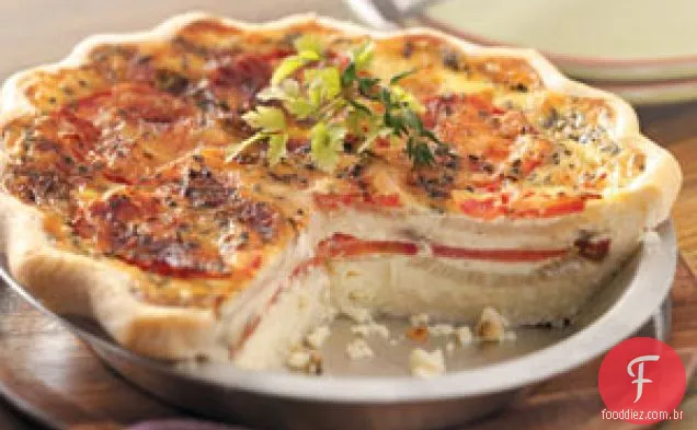 Quiche De Tomate E Cebola