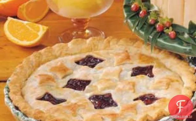 Flakey Cranberry Raisin Pie