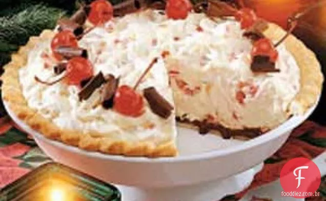 Torta De Mousse De Amêndoa Cereja